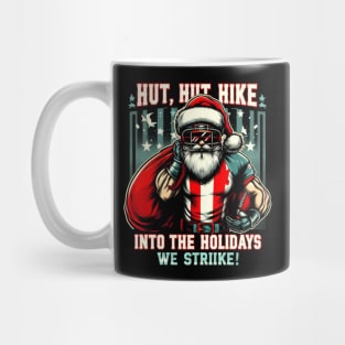 Santa American Football Player Mug